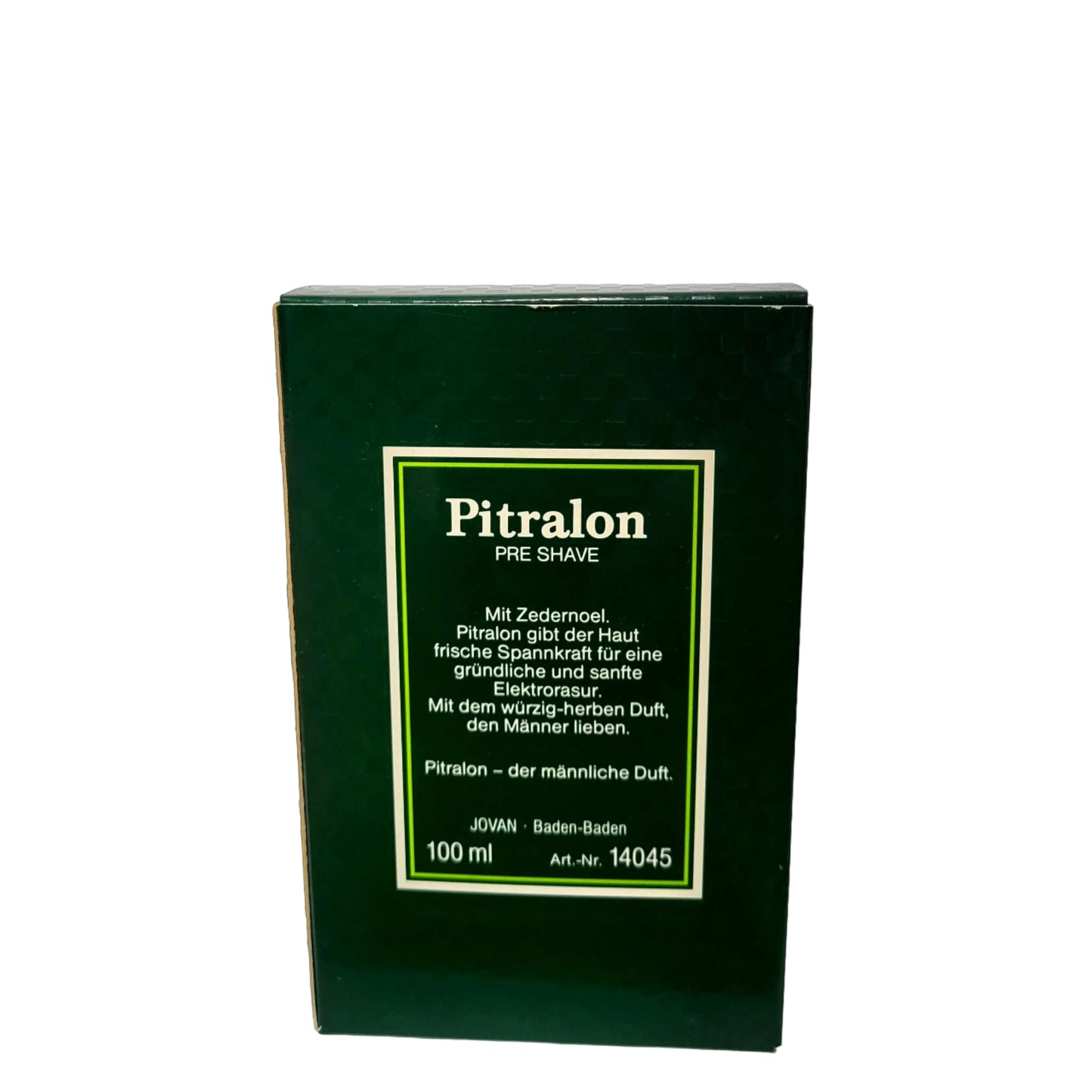 Pitralon pre shave back