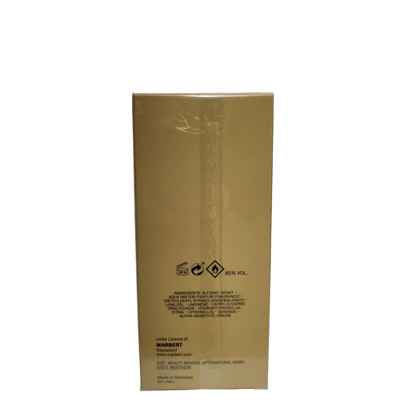 Marbert man personality Parfum package back