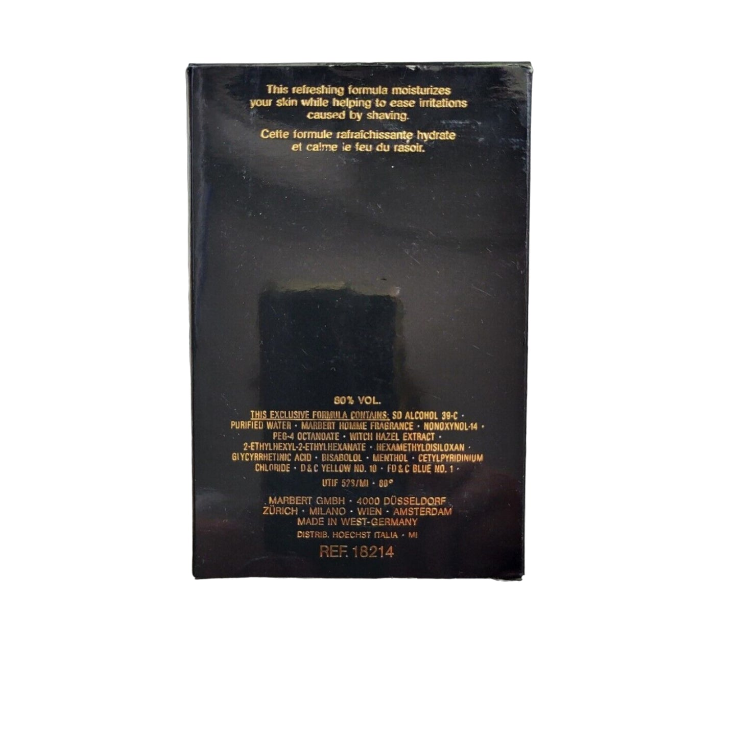 Marbert homme after shave back